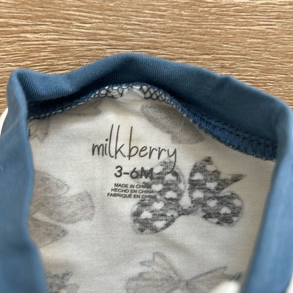 Milkberry Baby Girl Bamboo Footie Sleeper with Headband Bows 0-3 3-6 6-9 months - Picture 6 of 7